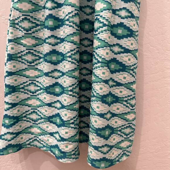 Dot Dot Smile Teal Aztec Print Maxi Dress - Picture 4 of 7